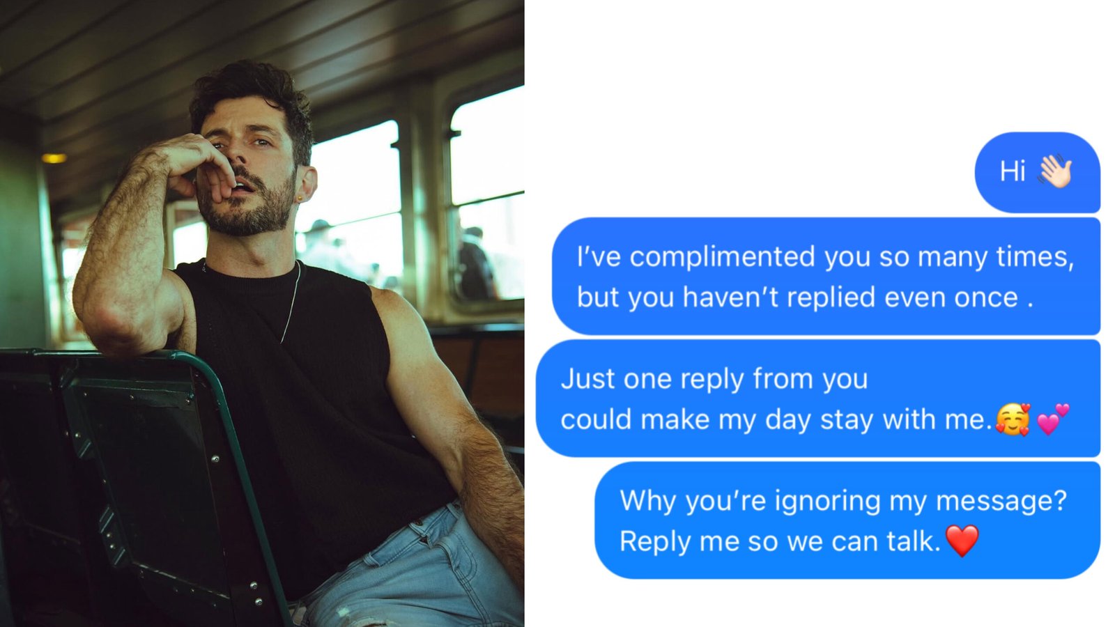 Sent you messages, tap here to respond
