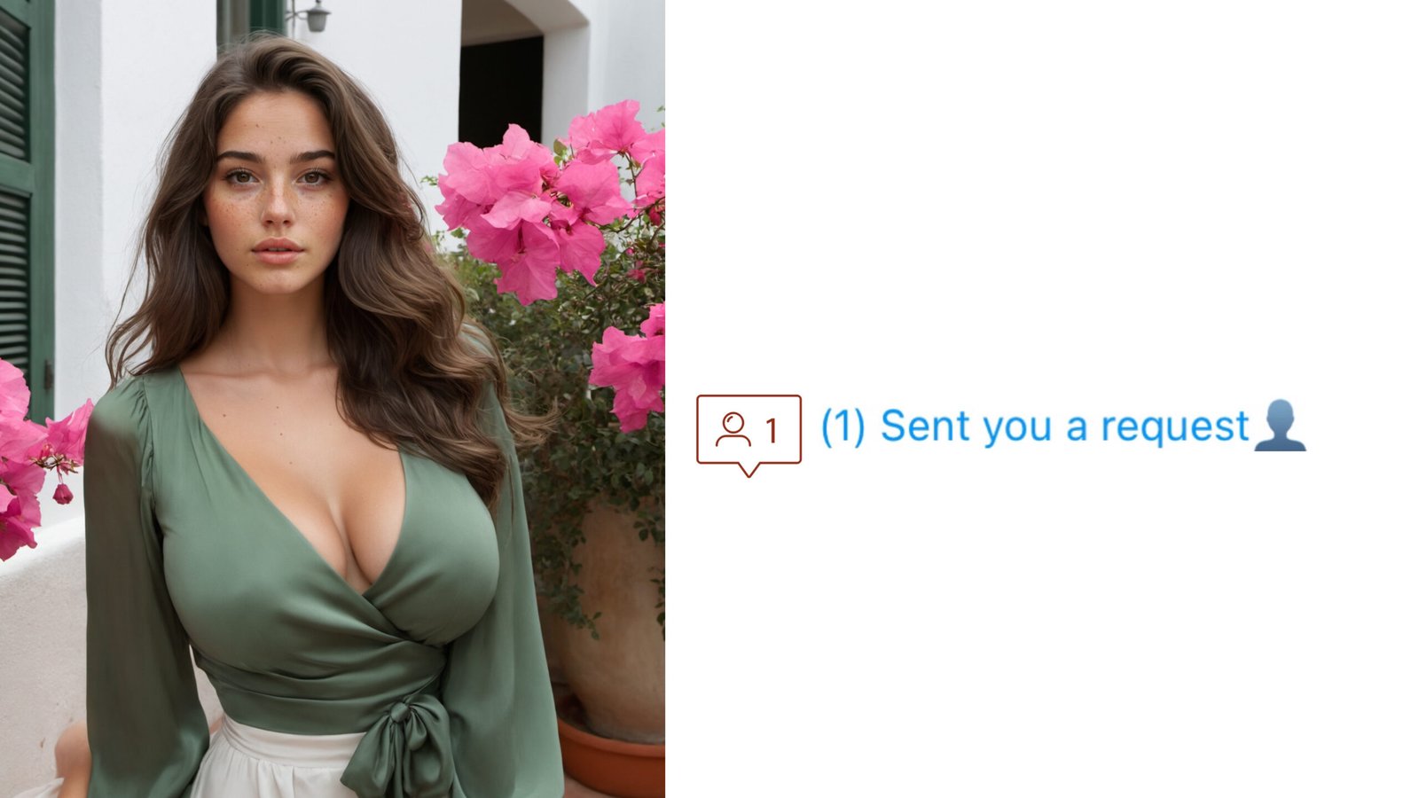 Sent you a friend request, tap here to respond