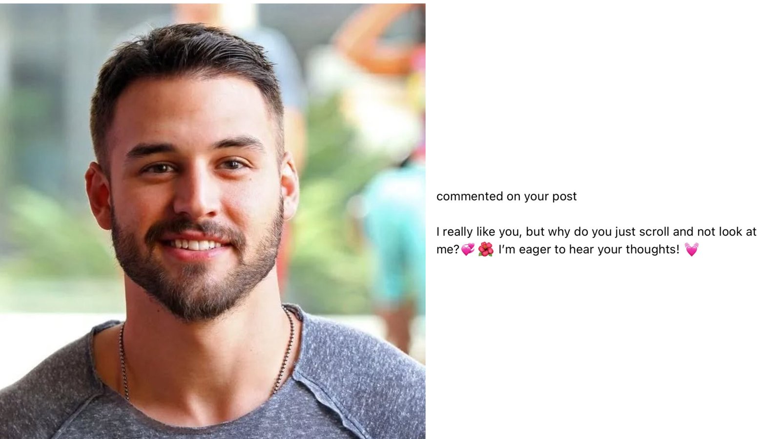 Commented on you post, tap here to respond